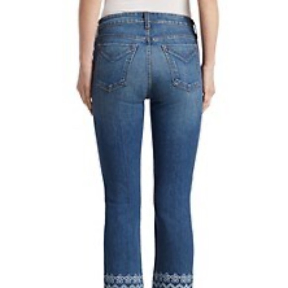 Derek Lam 10 Crosby Jane Embroidered Ankle Jeans 28 - Picture 3 of 16
